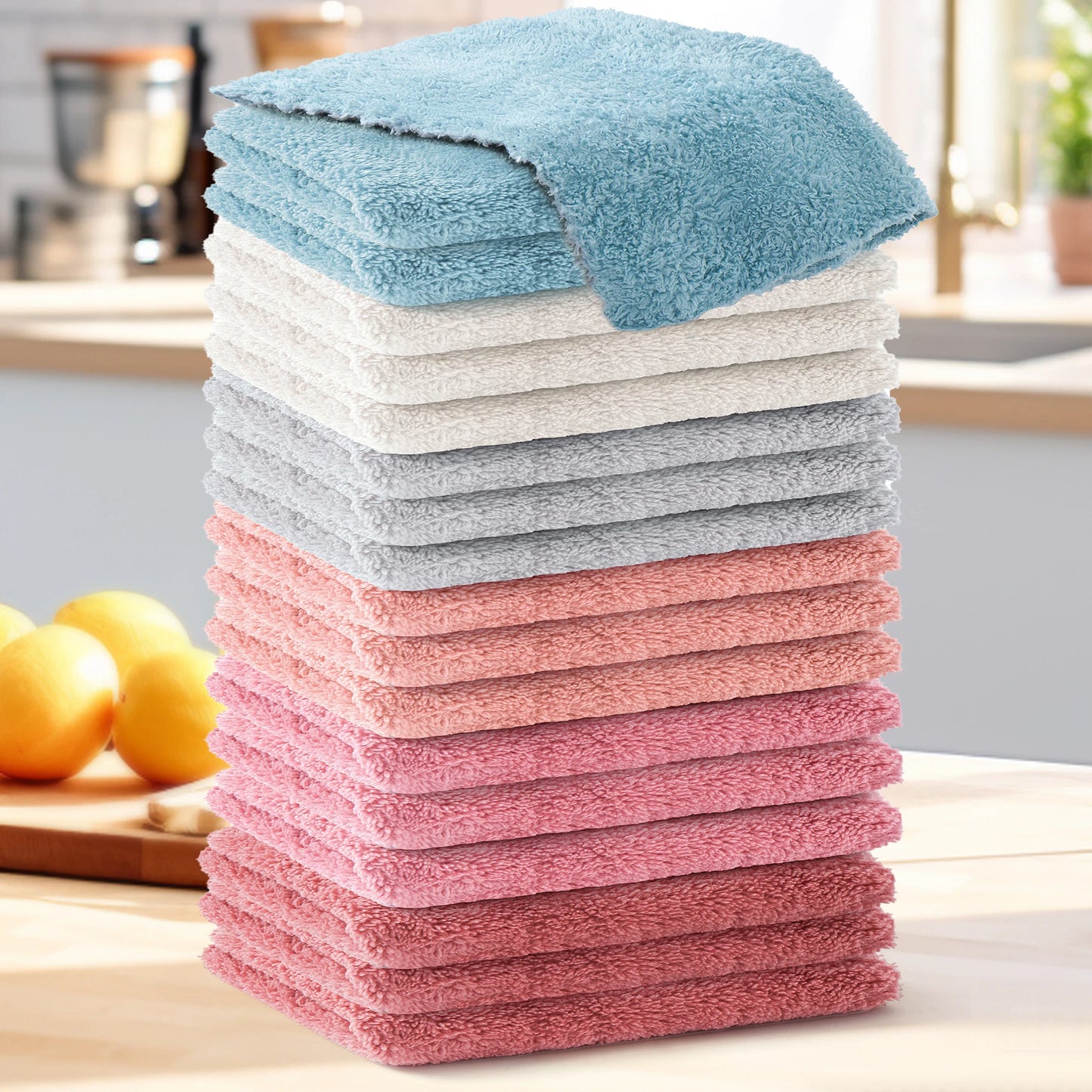 Cleaning Cloth- Set of 12 or18 piece, Soft and Highly Absorbent