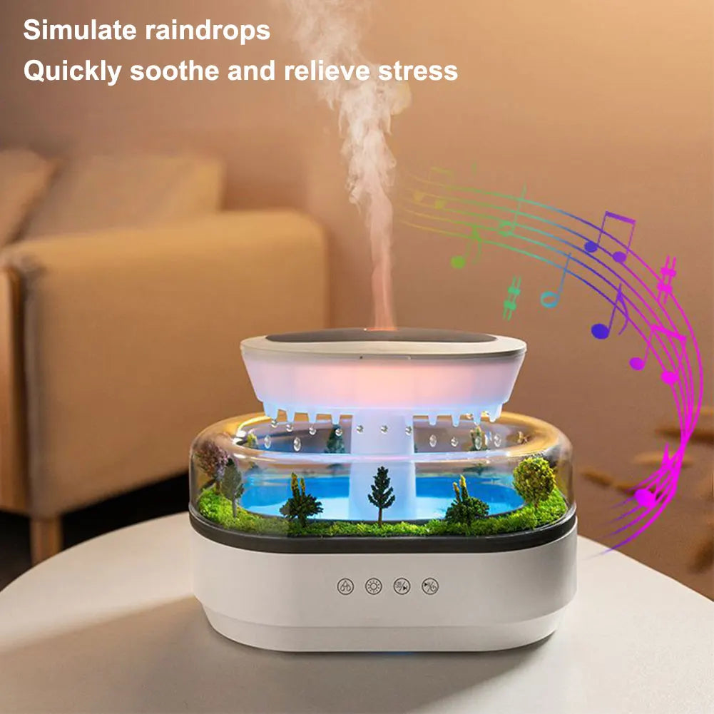 Rain Clouds Aroma Diffuser Air Humidifier With 7 Night Light