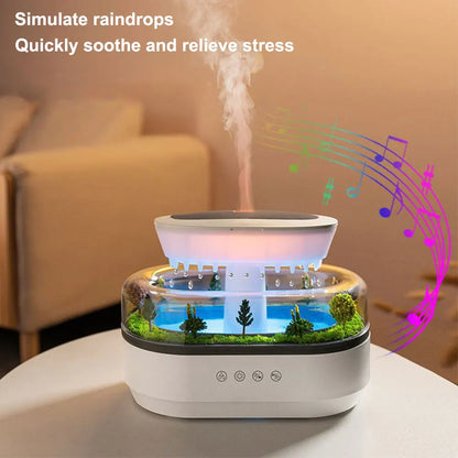 Rain Clouds Aroma Diffuser Air Humidifier With 7 Night Light