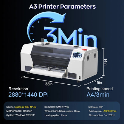 DTF Printer/Printing Machine For T-shirt - Direct Transfer