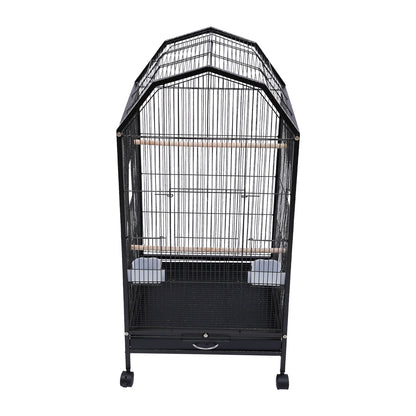 Large Play Bird Cage Stand with Lockable Wheels