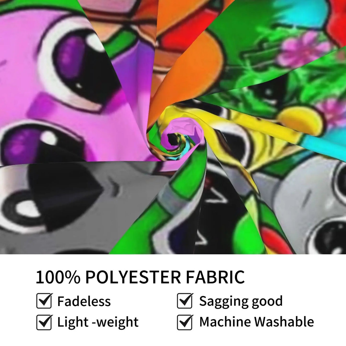 Funny Spunki Cartoon Tapestry,