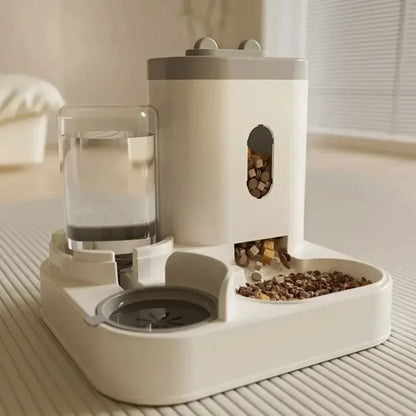 Automatic Feeder Pet Food Bowl With Water Fountain