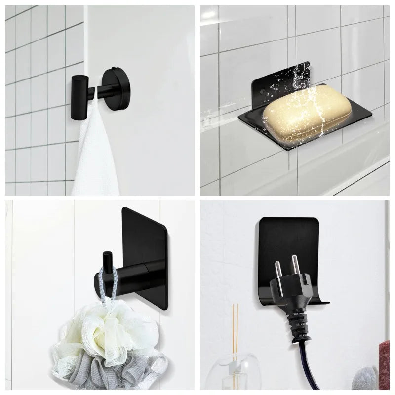 7 pcs Bathroom Towel Rack, Hardware Set Included