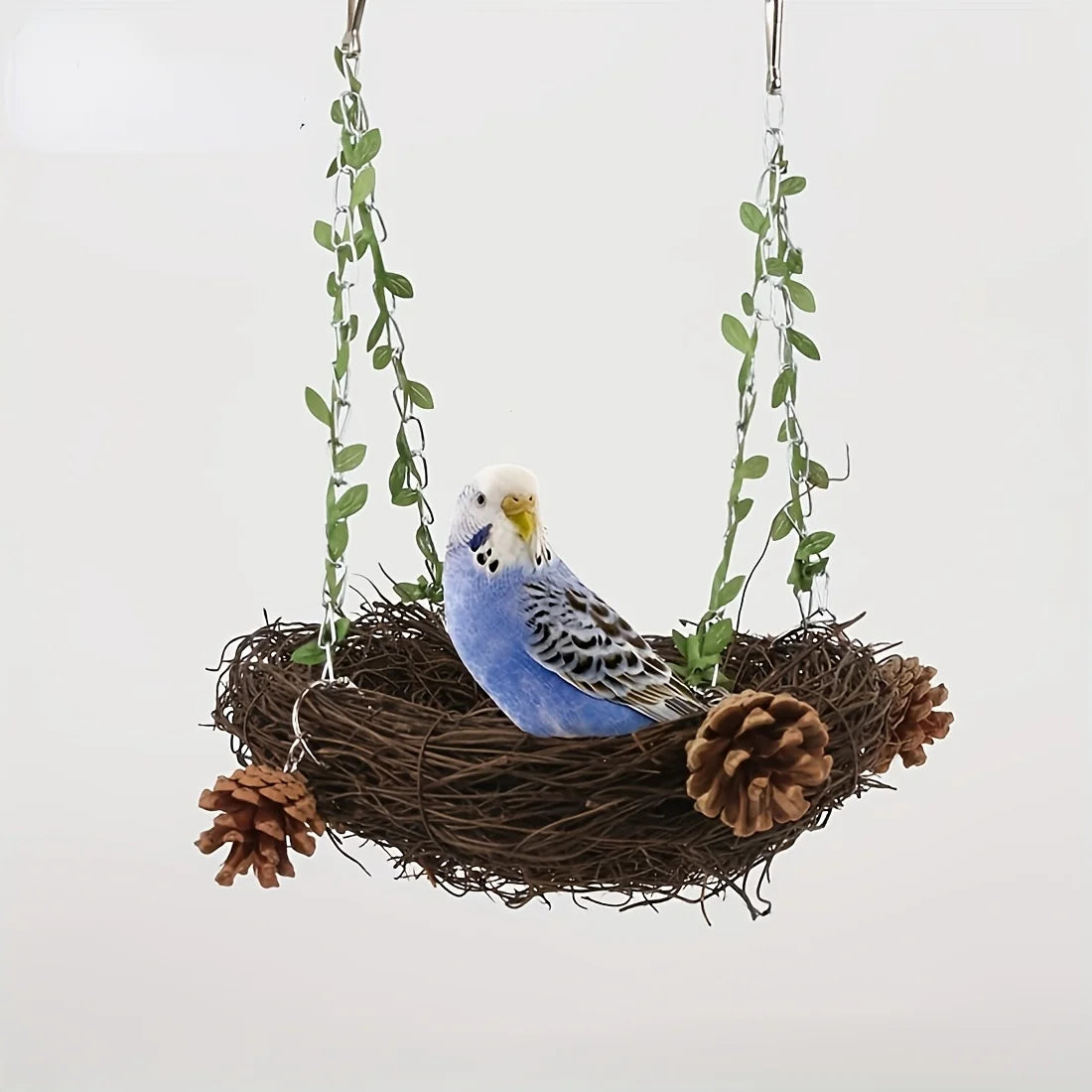 Natural rattan bird cradle - suitable for small parrots and birds