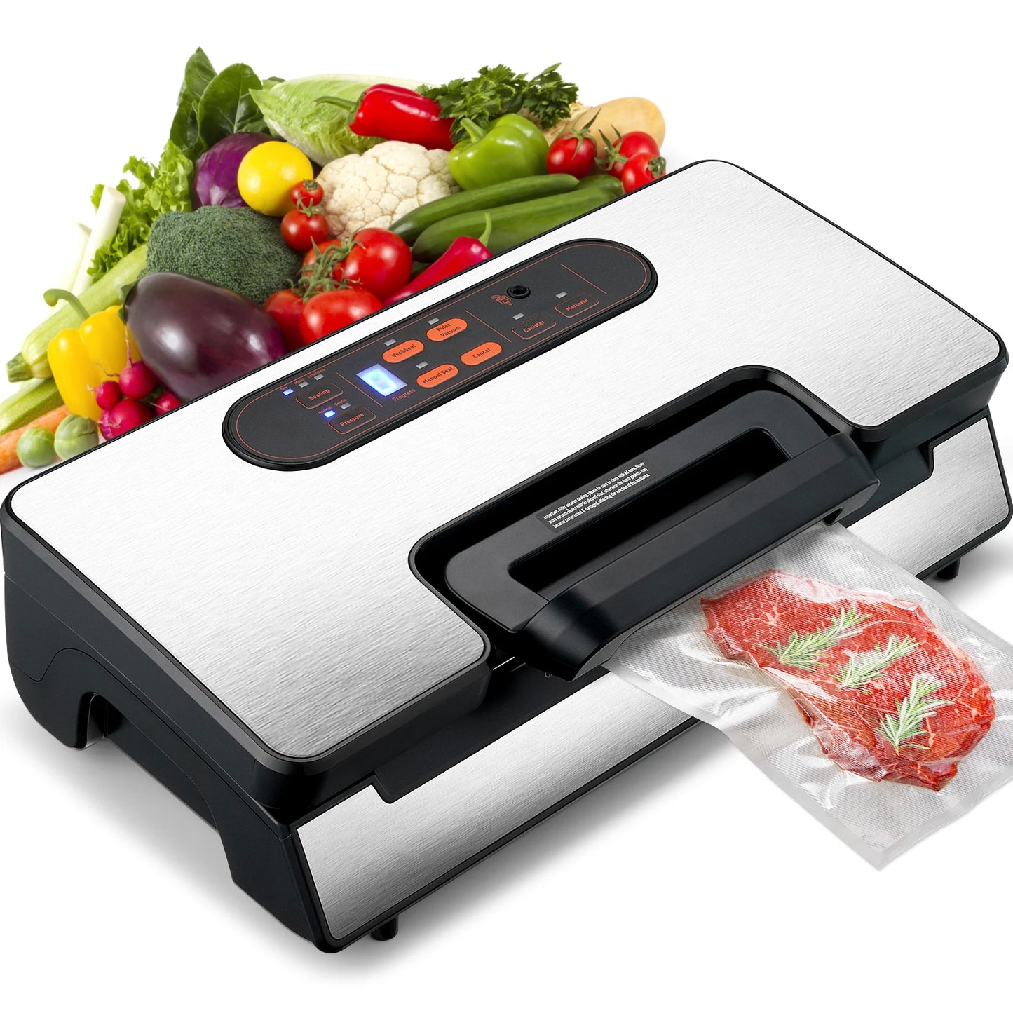 Vacuum Sealer Food Packaging Machine including 10 Vacuum bags