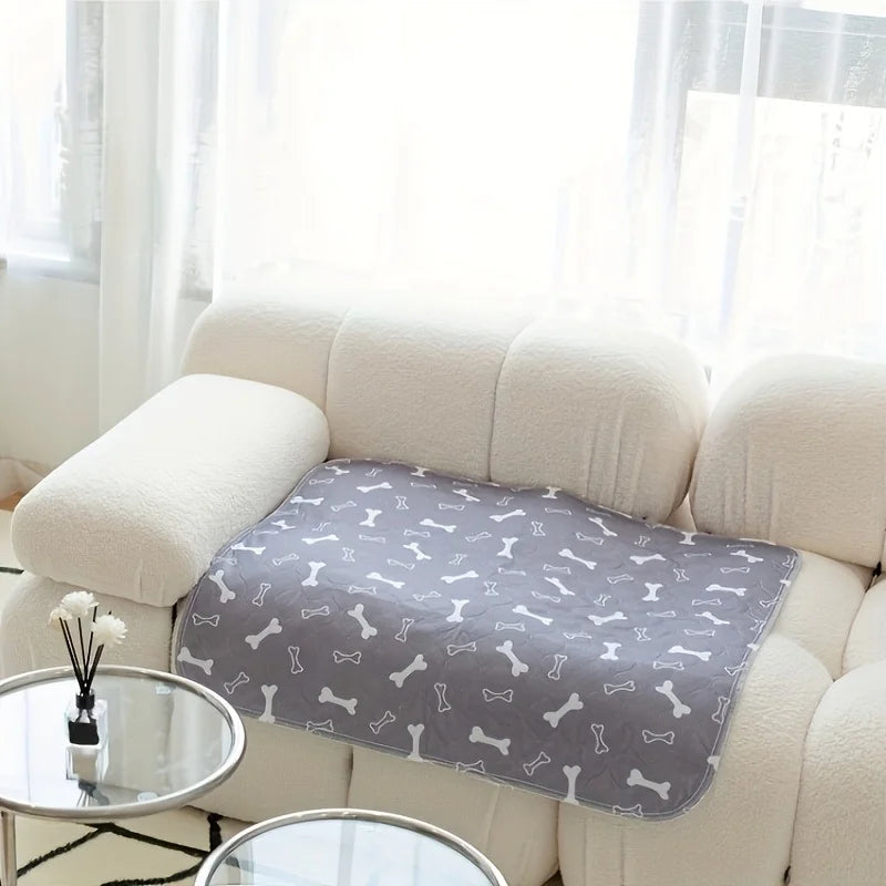 Washable Pee Pads, Set of 2, Reusable, Absorbent Pads, Non-Slip and Waterproof